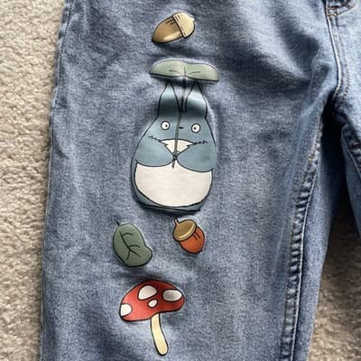 Studio Ghibil My Neighbor Totoro Sakura Mom Jeans Size 11 Hot Topic Anime Images - Thumbnail 5