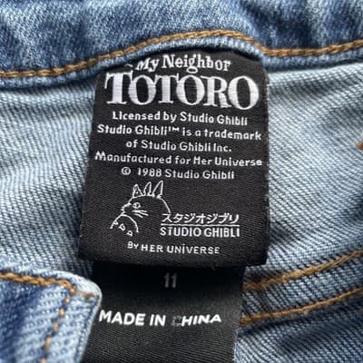 Studio Ghibil My Neighbor Totoro Sakura Mom Jeans Size 11 Hot Topic Anime Images - Thumbnail 2