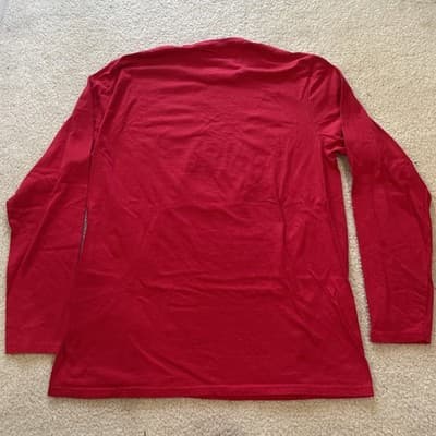 St. Louis Cardinals XL Long Sleeve Tee MLB Excellent Cotton Red Birds On Bat - Thumbnail 10