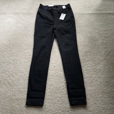 Judy Blue High Waist Pull On Skinny Black Jeans Womens Size 7/28 NWT - Thumbnail 7