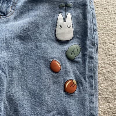 Studio Ghibil My Neighbor Totoro Sakura Mom Jeans Size 11 Hot Topic Anime Images - Thumbnail 6