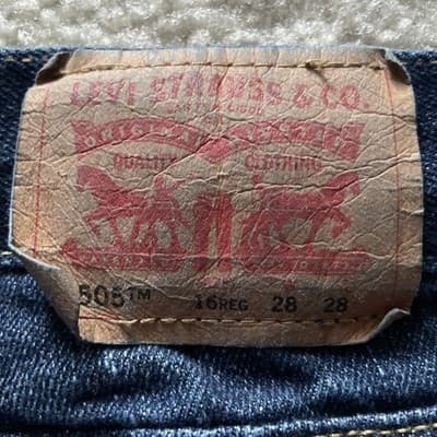 Levis 505 Straight Leg Womens Jeans Size 16 Regular (28x28) - Thumbnail 7