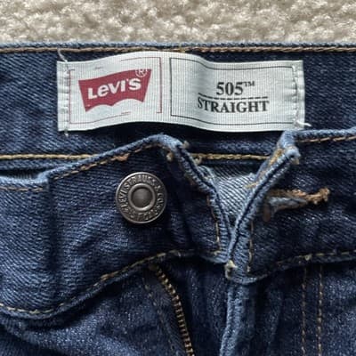 Levis 505 Straight Leg Womens Jeans Size 16 Regular (28x28) - Thumbnail 2