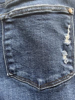 Judy Blue Boyfriend Fit Distressed Blue Jeans Women Size 5/27 Preowned Excellent - Thumbnail 12