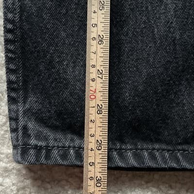 Levis 550 Relaxed Fit 100% Cotton Black Jeans Mens 33x30 - Thumbnail 3