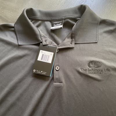 New with Tags Nike Dri-Fit Mens XXL Black Golf Polo Shirt - Thumbnail 3