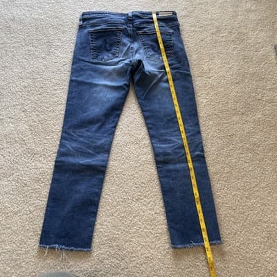 Adriano Goldschmied AG The Stilt Cigarette Crop Jeans Women's Size 28 Excellent - Thumbnail 12