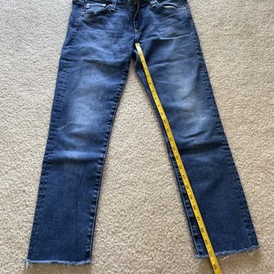 Adriano Goldschmied AG The Stilt Cigarette Crop Jeans Women's Size 28 Excellent - Thumbnail 9