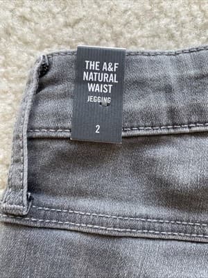 Abercrombie & Fitch Pant Jeggings Womens Size 2 W26 Grey Stretch Brand New WTags - Thumbnail 12