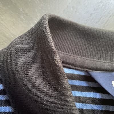 Ralph Lauren Polo Golf Mens Small Polo Striped Pima Cotton Blue/Navy - Thumbnail 4