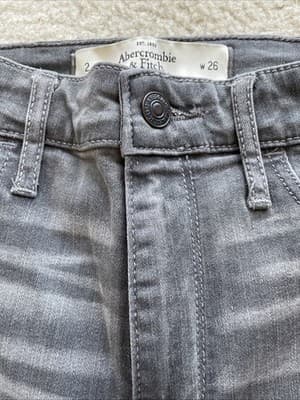 Abercrombie & Fitch Pant Jeggings Womens Size 2 W26 Grey Stretch Brand New WTags - Thumbnail 5