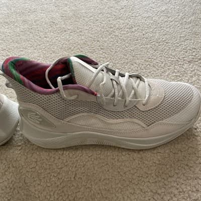 Basketball Sneakers - Under Armour Curry 3Zer0 24 White Clay Mens 11.5 Women 13 - Thumbnail 8
