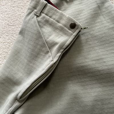 Equestrian Riding Pants On Course Light Green Size 32 Unique - Thumbnail 9