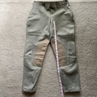 Equestrian Riding Pants On Course Light Green Size 32 Unique - Thumbnail 5