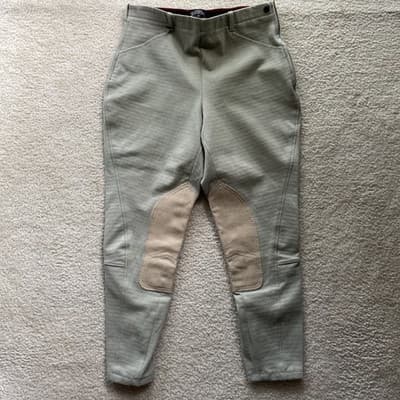 Equestrian Riding Pants On Course Light Green Size 32 Unique - Thumbnail 4