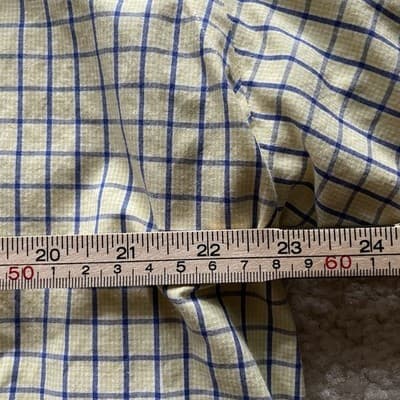 Ralph Lauren Short Sleeve Checkered Yellow Blue Blake Mens Shirt Size L Preowned - Thumbnail 7