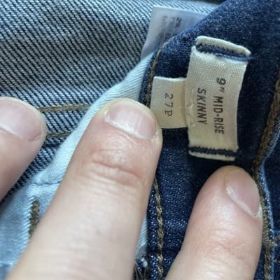 Madewell Jeans Womens 27 Petite Blue 9” Mid-Rise Skinny Denim Excellent PreOwned - Thumbnail 2