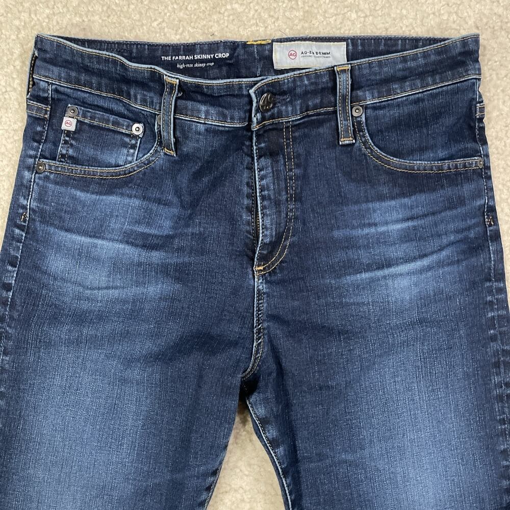 Adriano Goldschmeid The Farrah Skinny Crop Womens Size 32 High Rise Preowned - Thumbnail 12