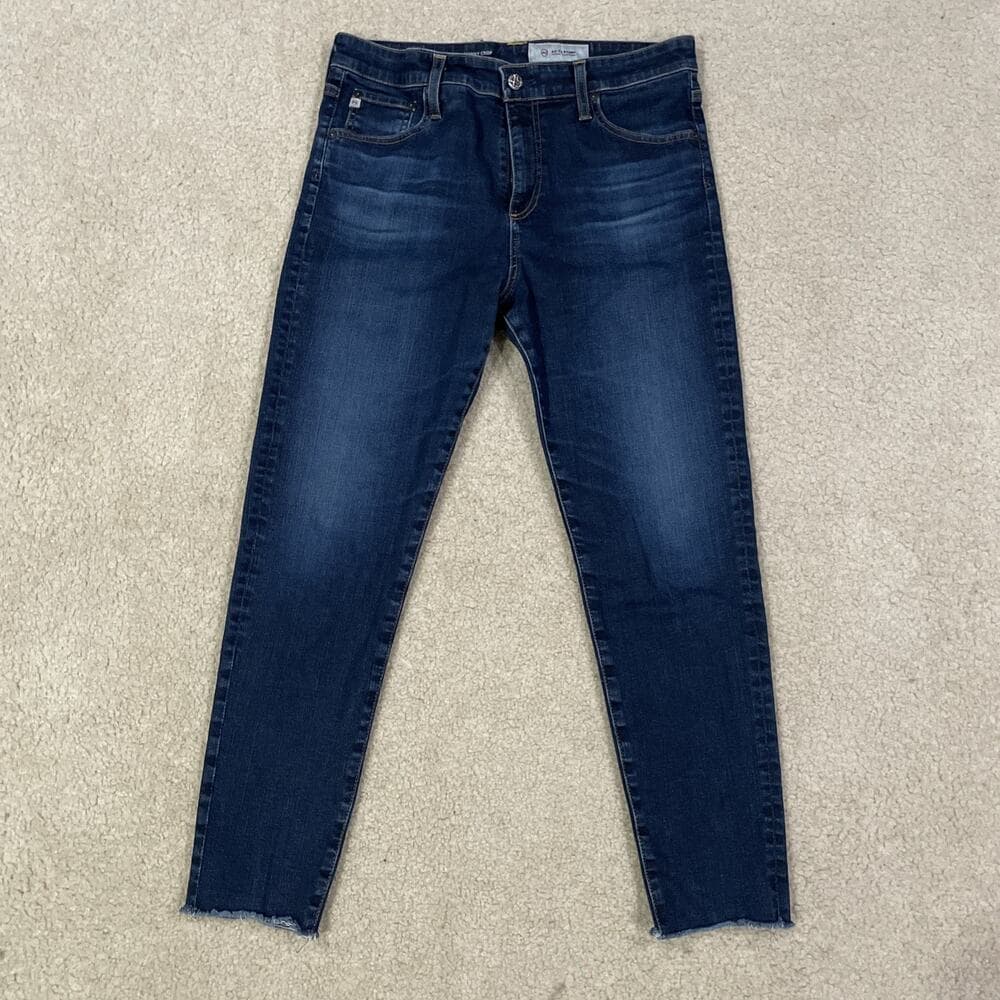 Adriano Goldschmeid The Farrah Skinny Crop Womens Size 32 High Rise Preowned - Thumbnail 3