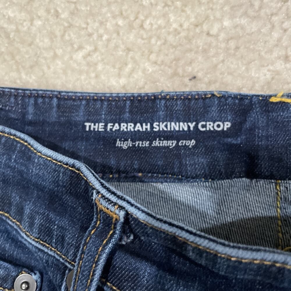 Adriano Goldschmeid The Farrah Skinny Crop Womens Size 32 High Rise Preowned - Thumbnail 2