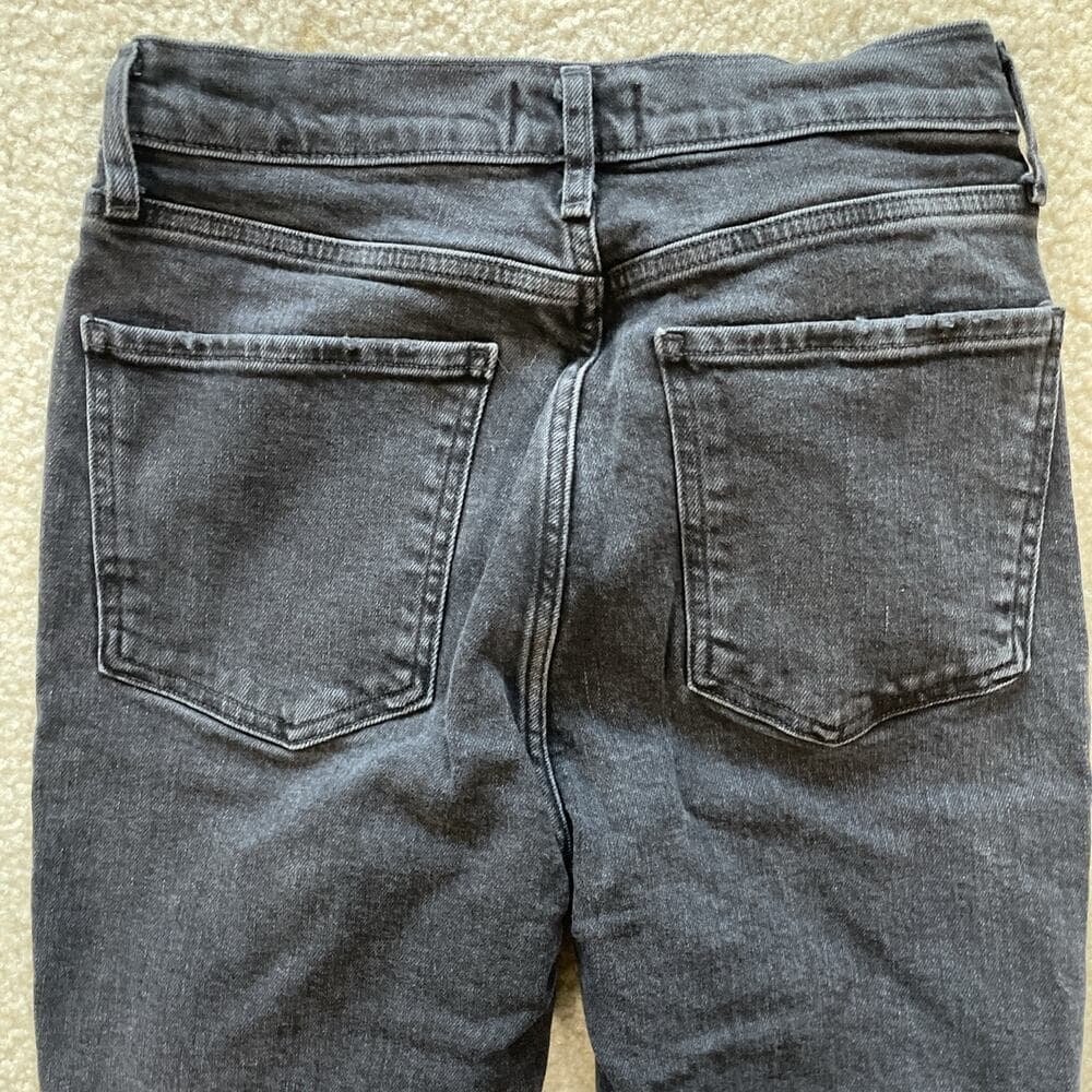 Agolde Womens Jeans Size 26 Black Distressed Preowned Excellent - Thumbnail 10