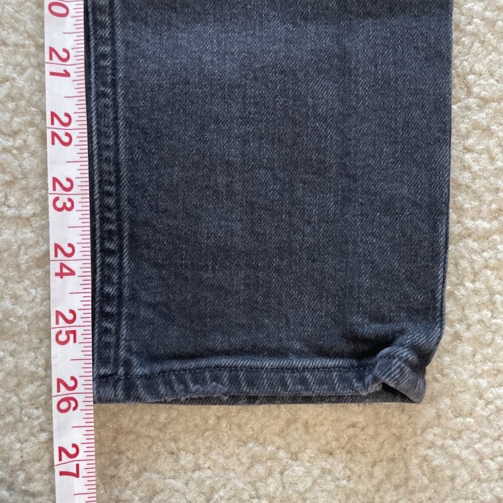 Agolde Womens Jeans Size 26 Black Distressed Preowned Excellent - Thumbnail 8