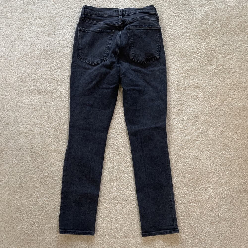 Agolde Womens Jeans Size 26 Black Distressed Preowned Excellent - Thumbnail 9