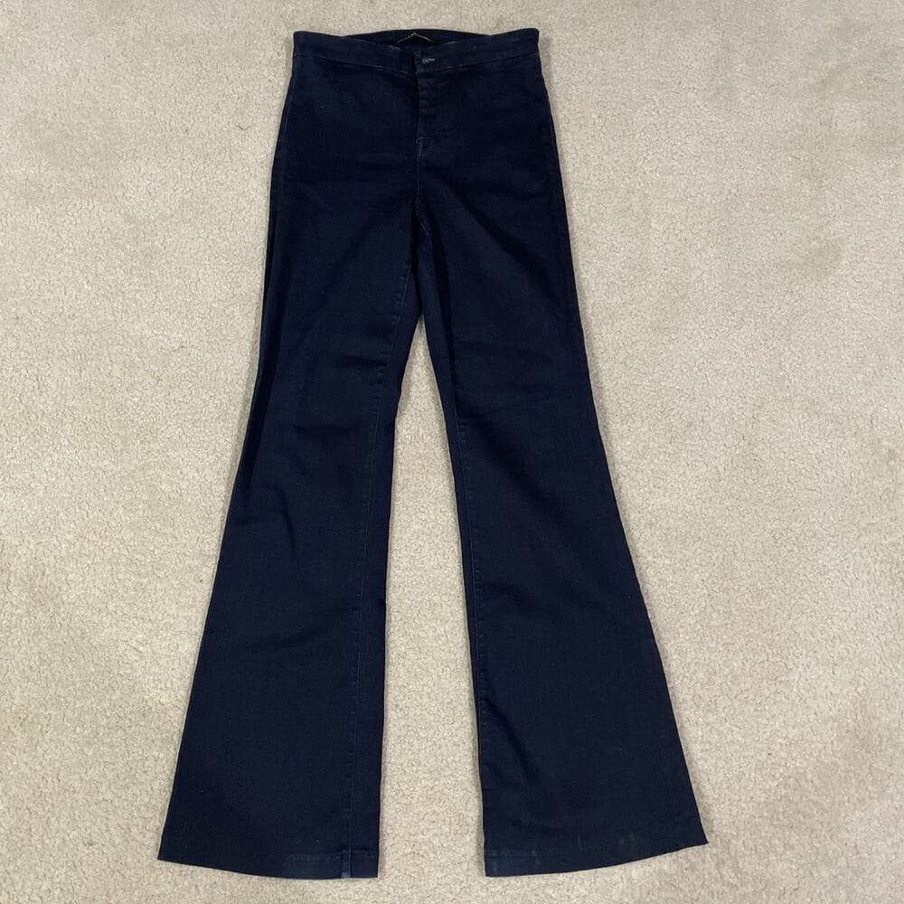 J Brand Womens Jeans Size 28 Dark Blue Flare Leg Preowned Excellent - Thumbnail 4