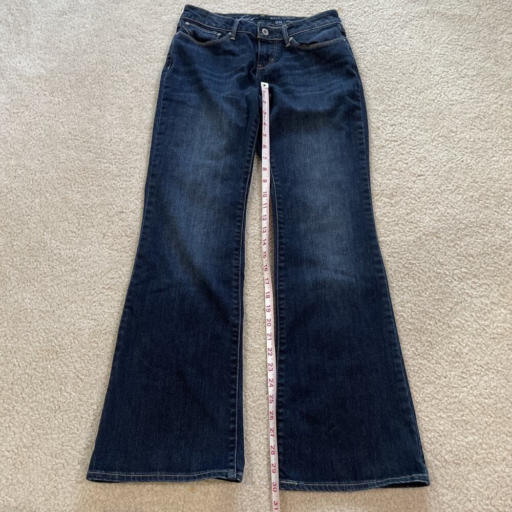 Levis Bold Curve Bootcut Jeans Womens Size 28 Preowned Excellent Blue - Thumbnail 4