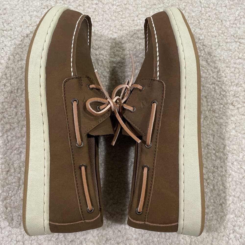 Sperry Topsider Brown Boat Shoes Womens Size 6w Preowned Excellent - Thumbnail 5