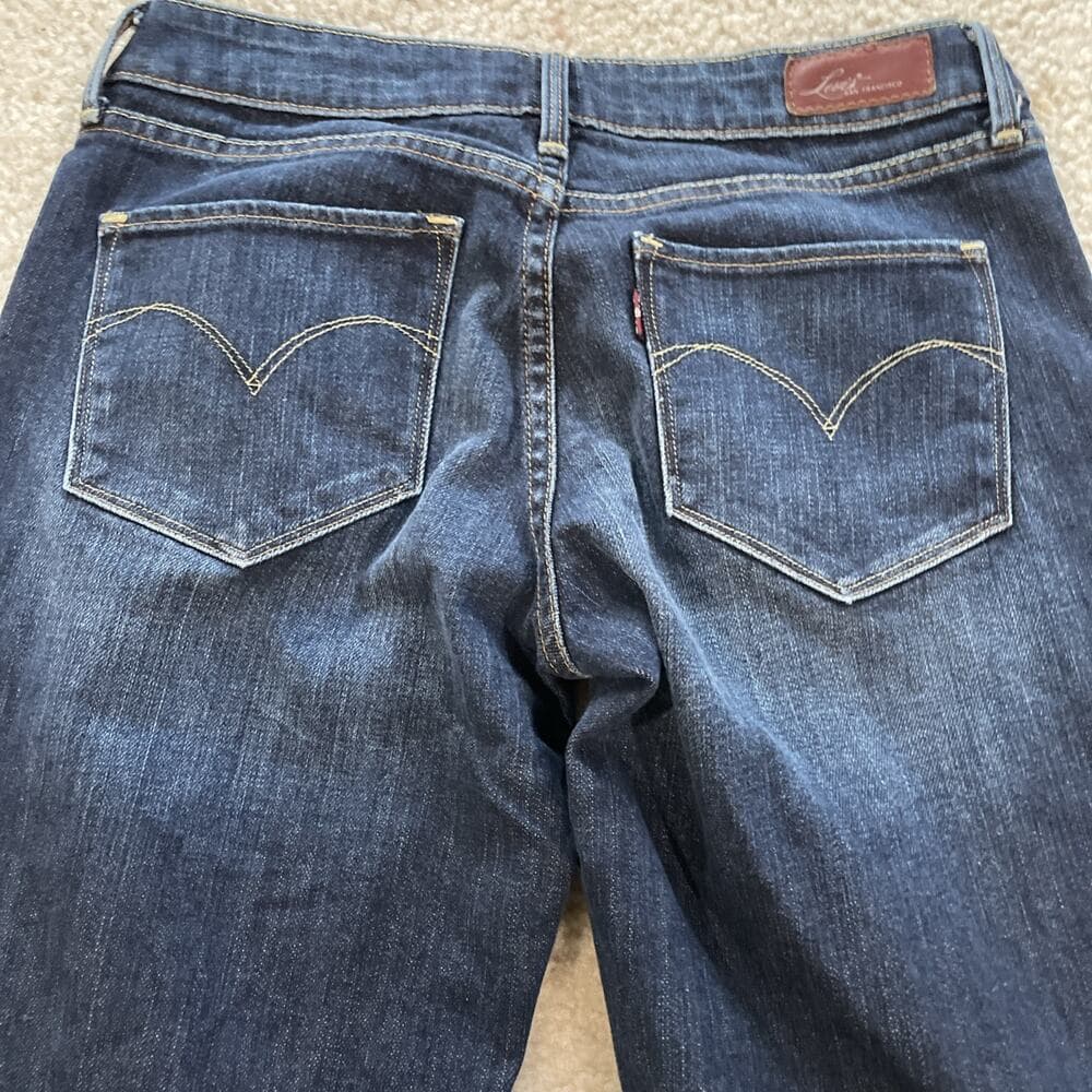 Levis Bold Curve Bootcut Jeans Womens Size 28 Preowned Excellent Blue - Thumbnail 7