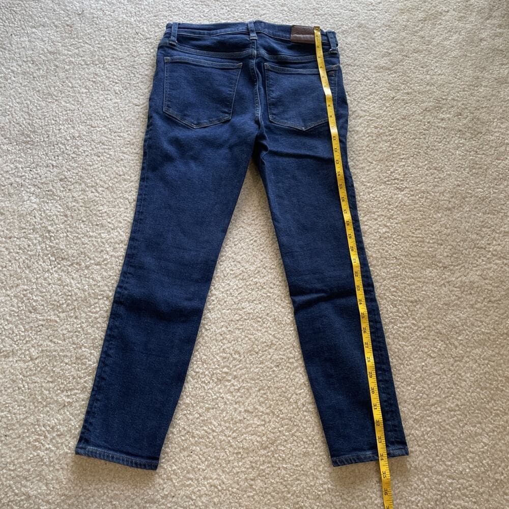 Madewell Jeans Womens 27 Petite Blue 9” Mid-Rise Skinny Denim Excellent PreOwned - Thumbnail 13