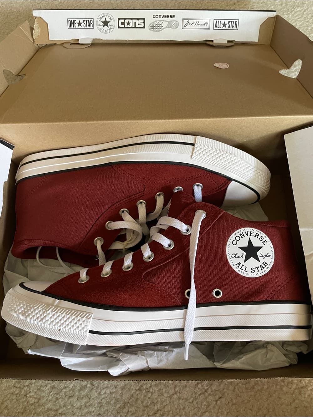 NWB Converse Malden Street Mid “Rottin Apple” Canvas Sneaker Men 10 Women 12 - Thumbnail 8