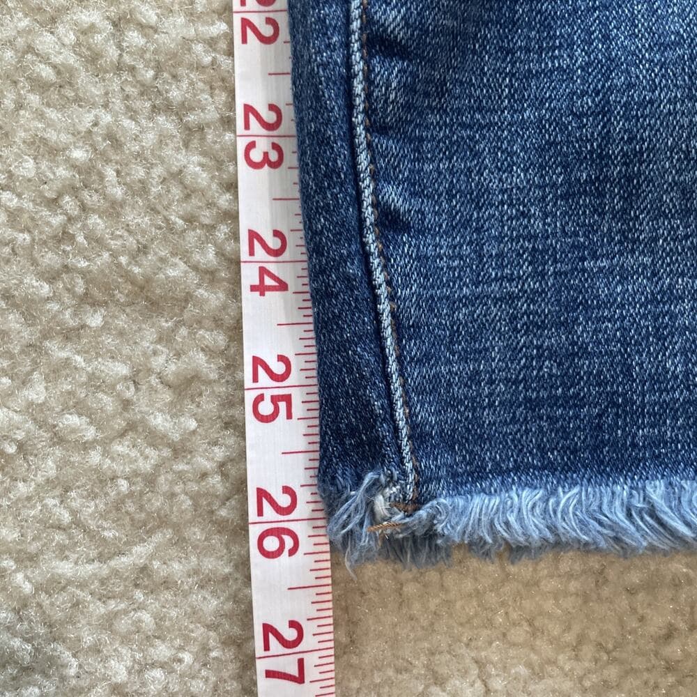 One X One Teaspoon Jeans Womens Size 26 Blue Distressed High Waist Freebird II - Thumbnail 7