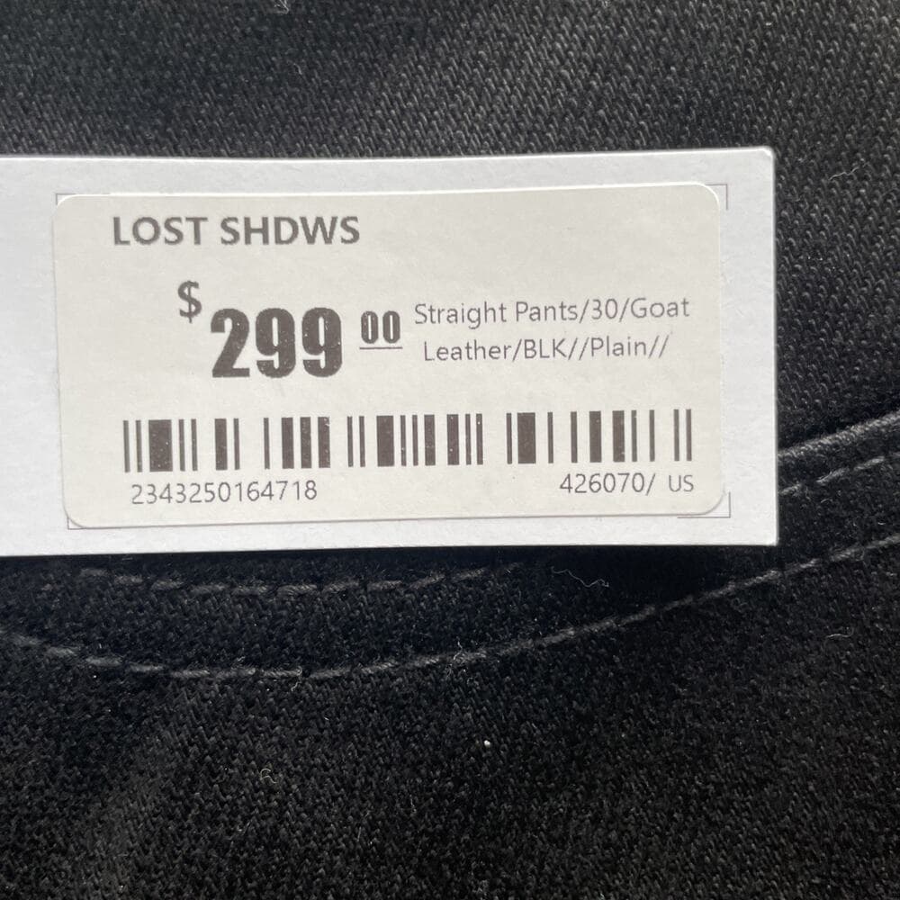 Lost Shadows (LOSTSHDWS) Black Flare Jeans w Blue Flower Embroidery Size 30 NWT - Thumbnail 5