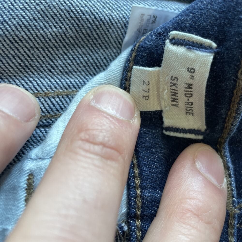 Madewell Jeans Womens 27 Petite Blue 9” Mid-Rise Skinny Denim Excellent PreOwned - Thumbnail 2