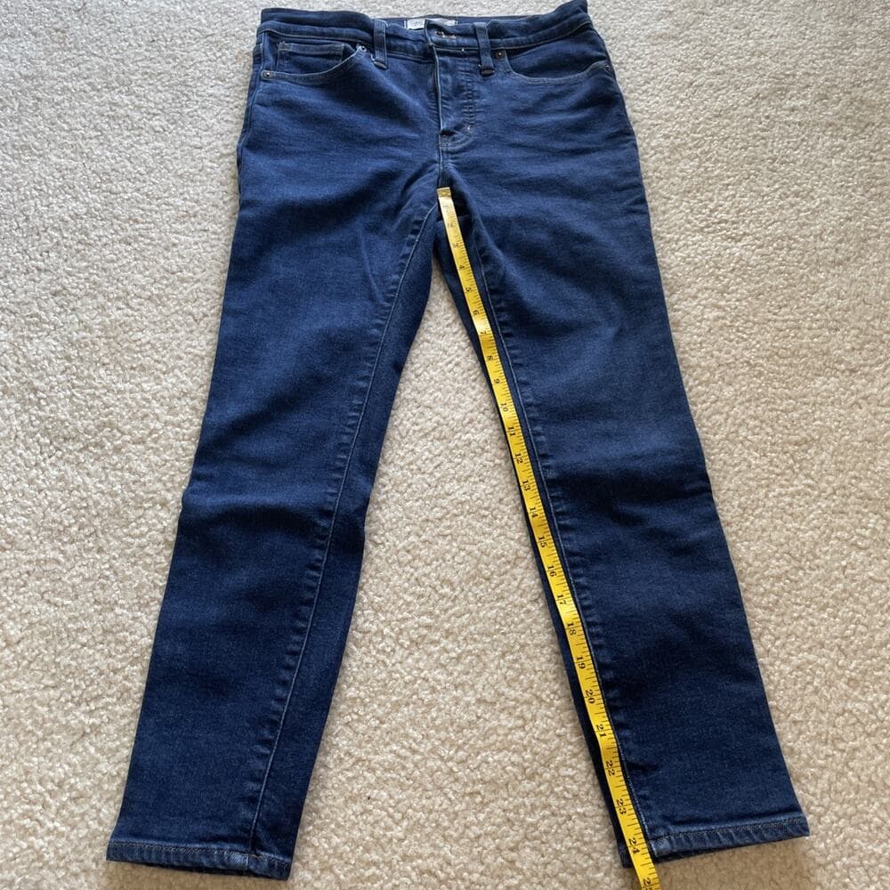 Madewell Jeans Womens 27 Petite Blue 9” Mid-Rise Skinny Denim Excellent PreOwned - Thumbnail 7