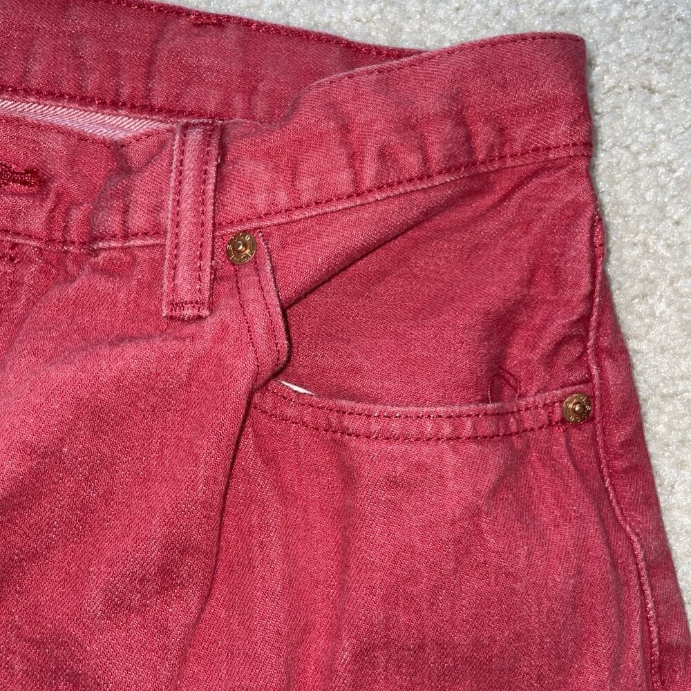 Levis 501 Mens Jeans Red Rare Size 38x32 - With age runs small, more like 36x30. - Thumbnail 5