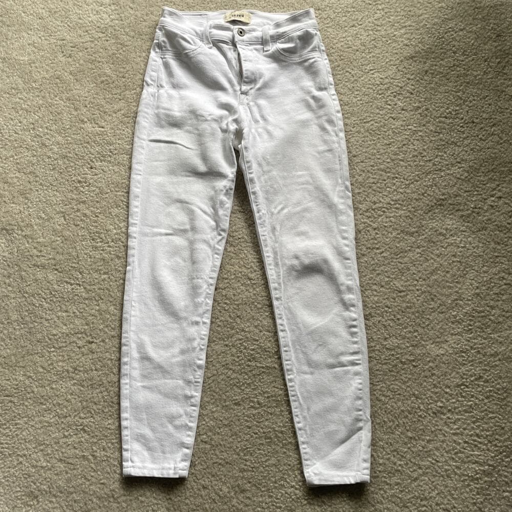 Baldwin Kansas City White Jeans Womens Size 26 Stretch Preowned - Thumbnail 2