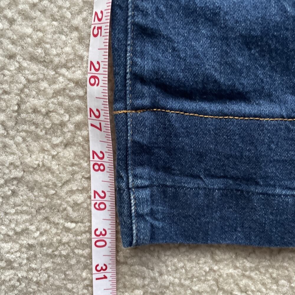 J.Crew '96 Denim Trouser Wide Leg High-Rise Blue Jeans Womens Size 27 Preowned - Thumbnail 4