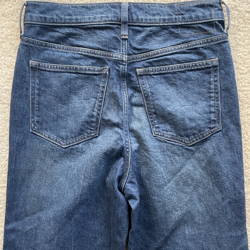 J.Crew '96 Denim Trouser Wide Leg High-Rise Blue Jeans Womens Size 27 Preowned - Thumbnail 9