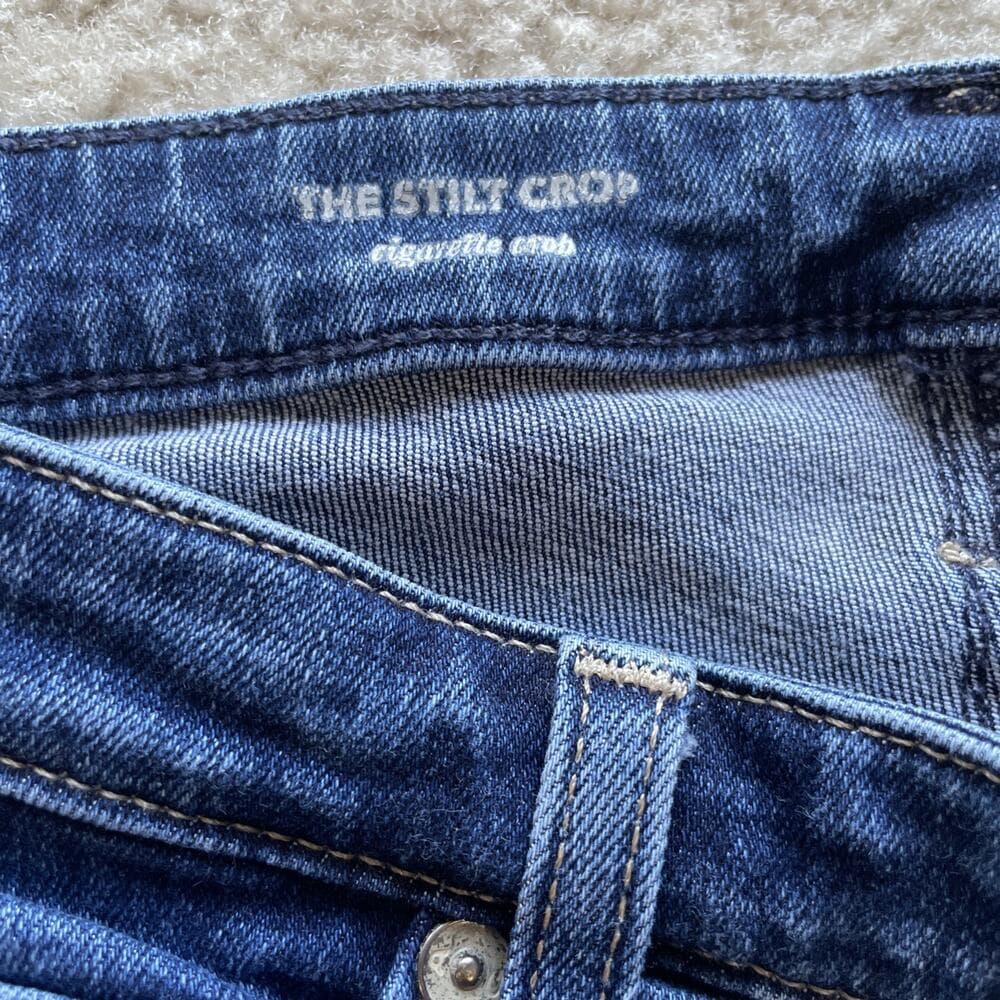 Adriano Goldschmied AG The Stilt Cigarette Crop Jeans Women's Size 28 Excellent - Thumbnail 2