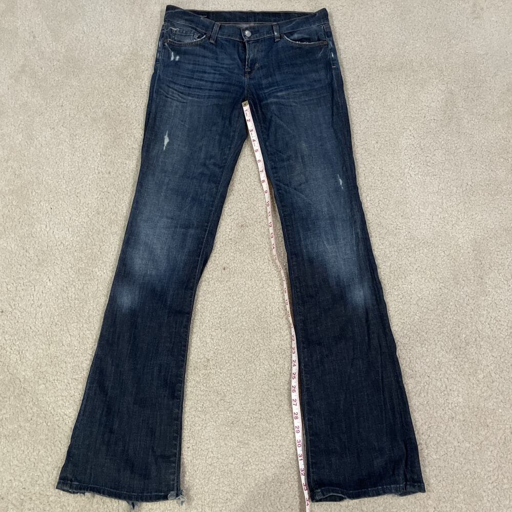Citizens Of Humanity Womens Jeans Kelly 001 Low Waist Bootcut Size 28 Distressed - Thumbnail 9