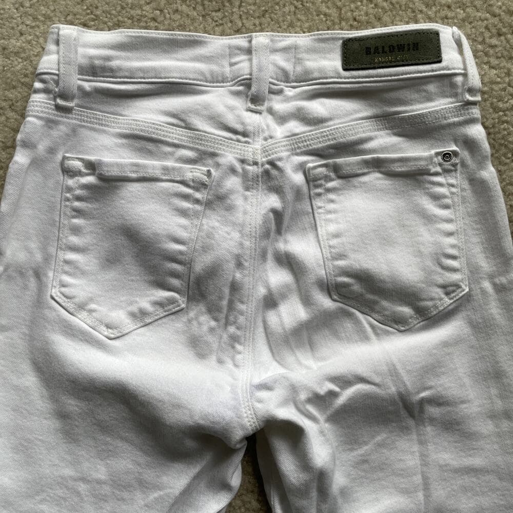 Baldwin Kansas City White Jeans Womens Size 26 Stretch Preowned - Thumbnail 6