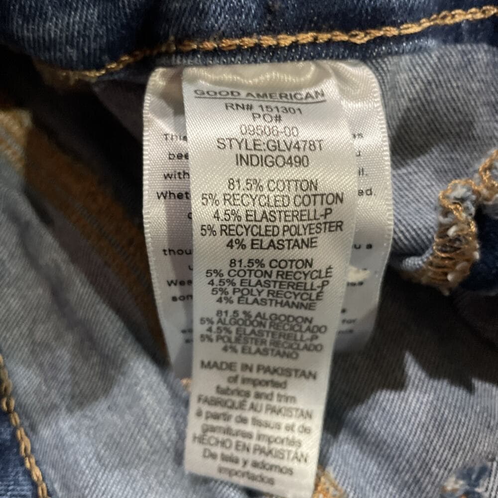 Good American Womens Jeans Size 4 Preowned Excellent Blue - Thumbnail 4