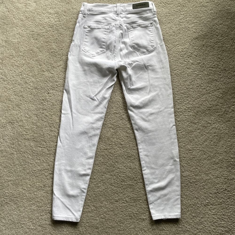 Baldwin Kansas City White Jeans Womens Size 26 Stretch Preowned - Thumbnail 5