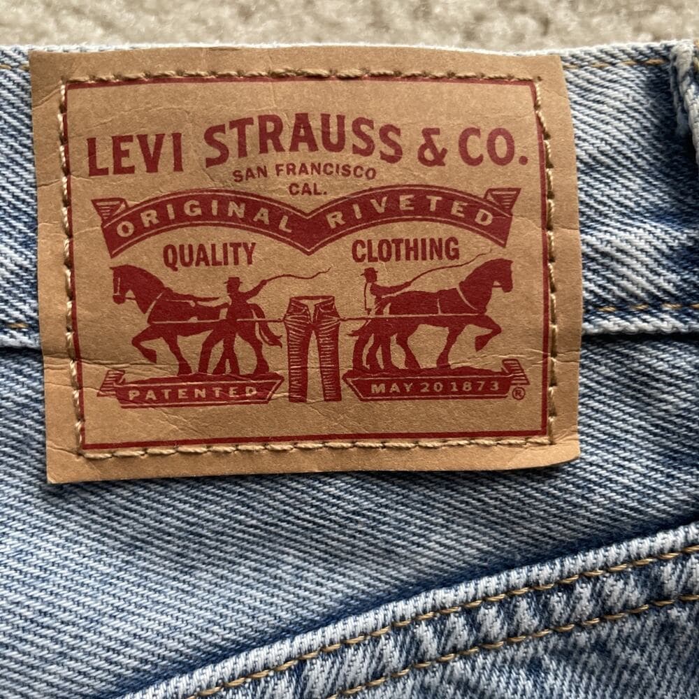 Levis Ribcage Straight Ankle Distressed Rough Hem Womens Size 29 - Thumbnail 10