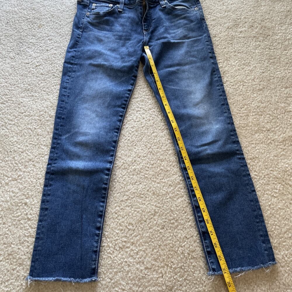 Adriano Goldschmied AG The Stilt Cigarette Crop Jeans Women's Size 28 Excellent - Thumbnail 8