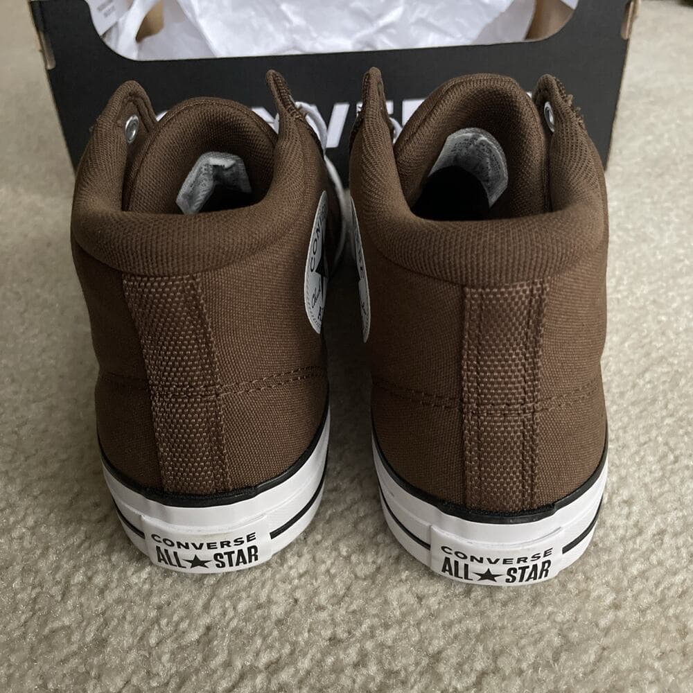 NWB Converse Malden Street Mid Grounded Brown Canvas Sneaker Men 11.5 Women 13.5 - Thumbnail 4
