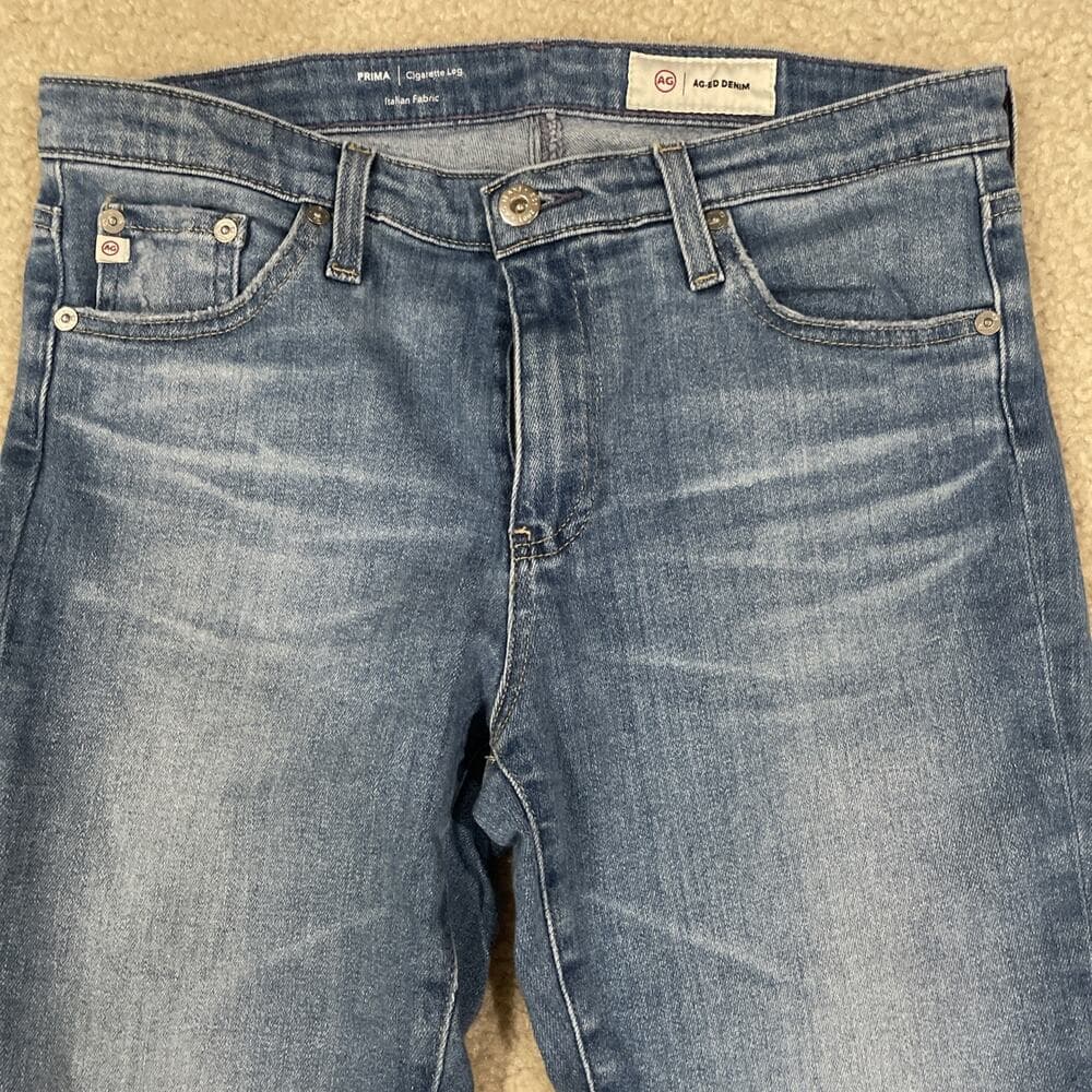Adriano Goldschmeid Prima Cigarette Leg Womens Jeans Size 28 Blue - Thumbnail 14